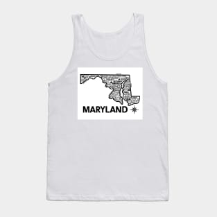 Maryland Map Tank Top